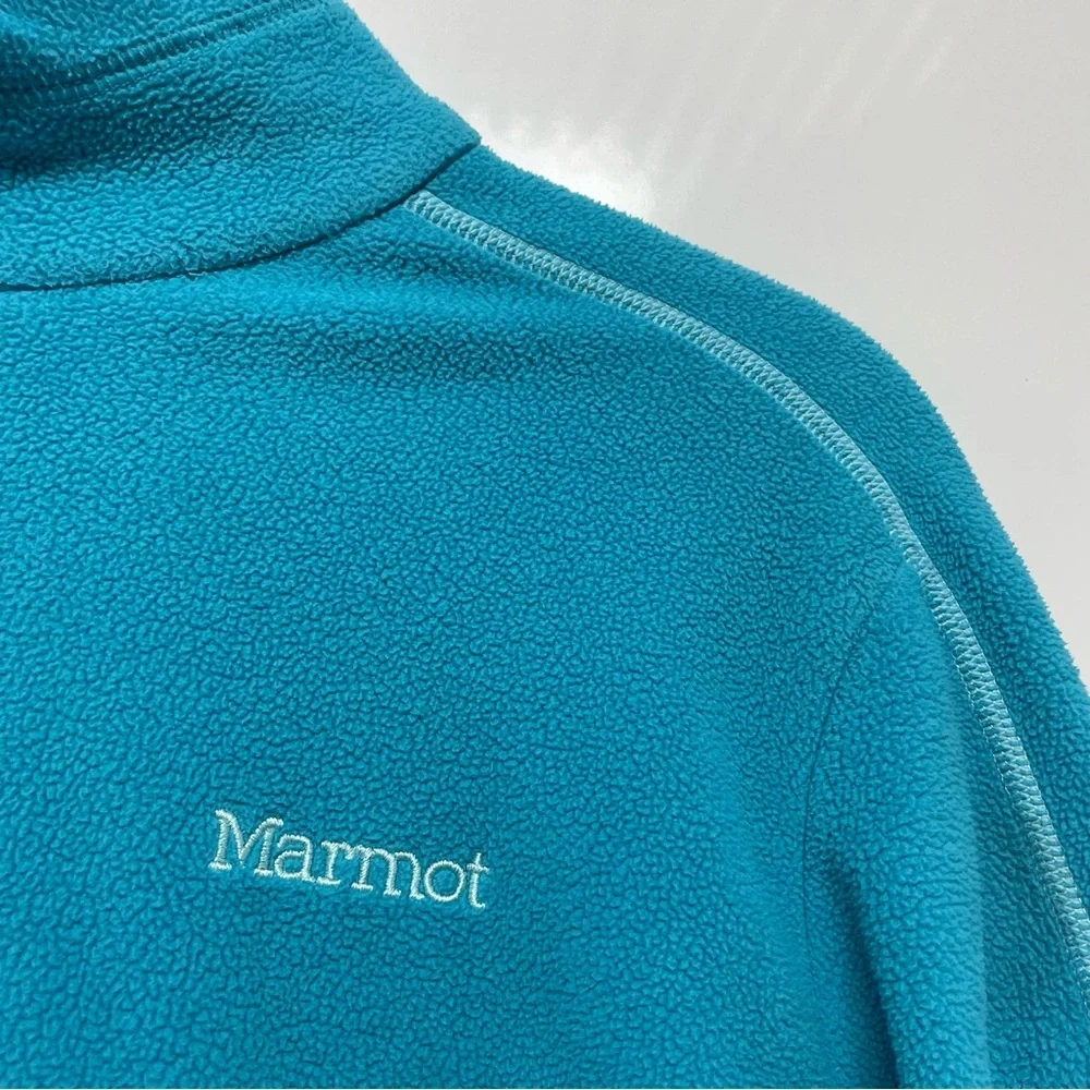 Marmot Teal Full-Zip Fleece Jacket Youth Size Large